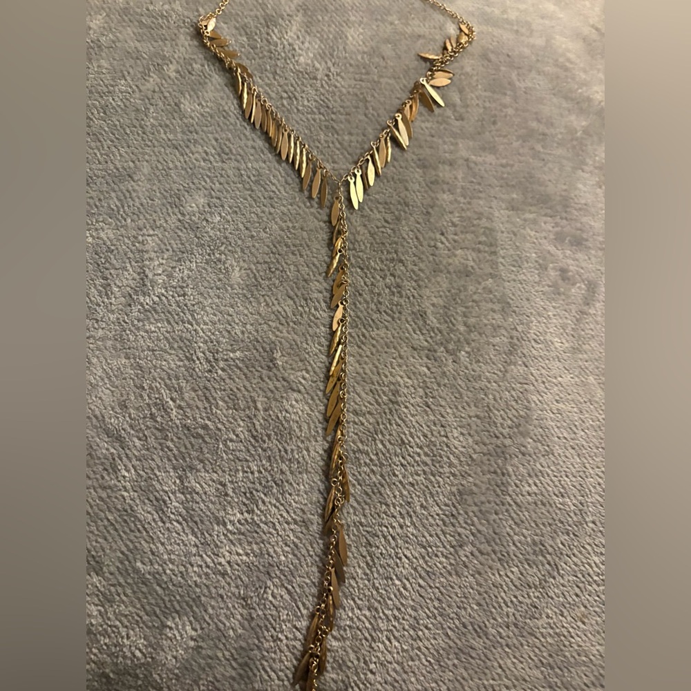 FREE PEOPLE Matte Gold Necklace